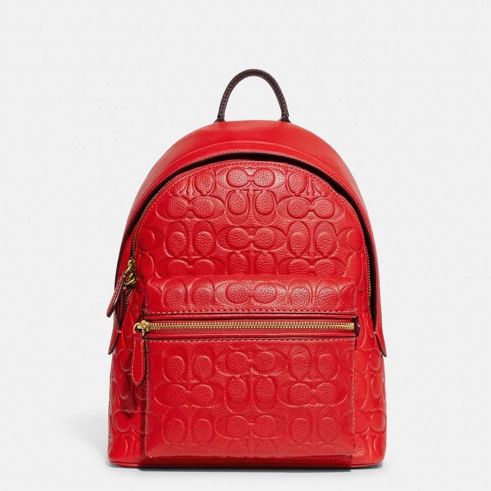 Coach Charter Backpack 24 In Signature Leather NWT